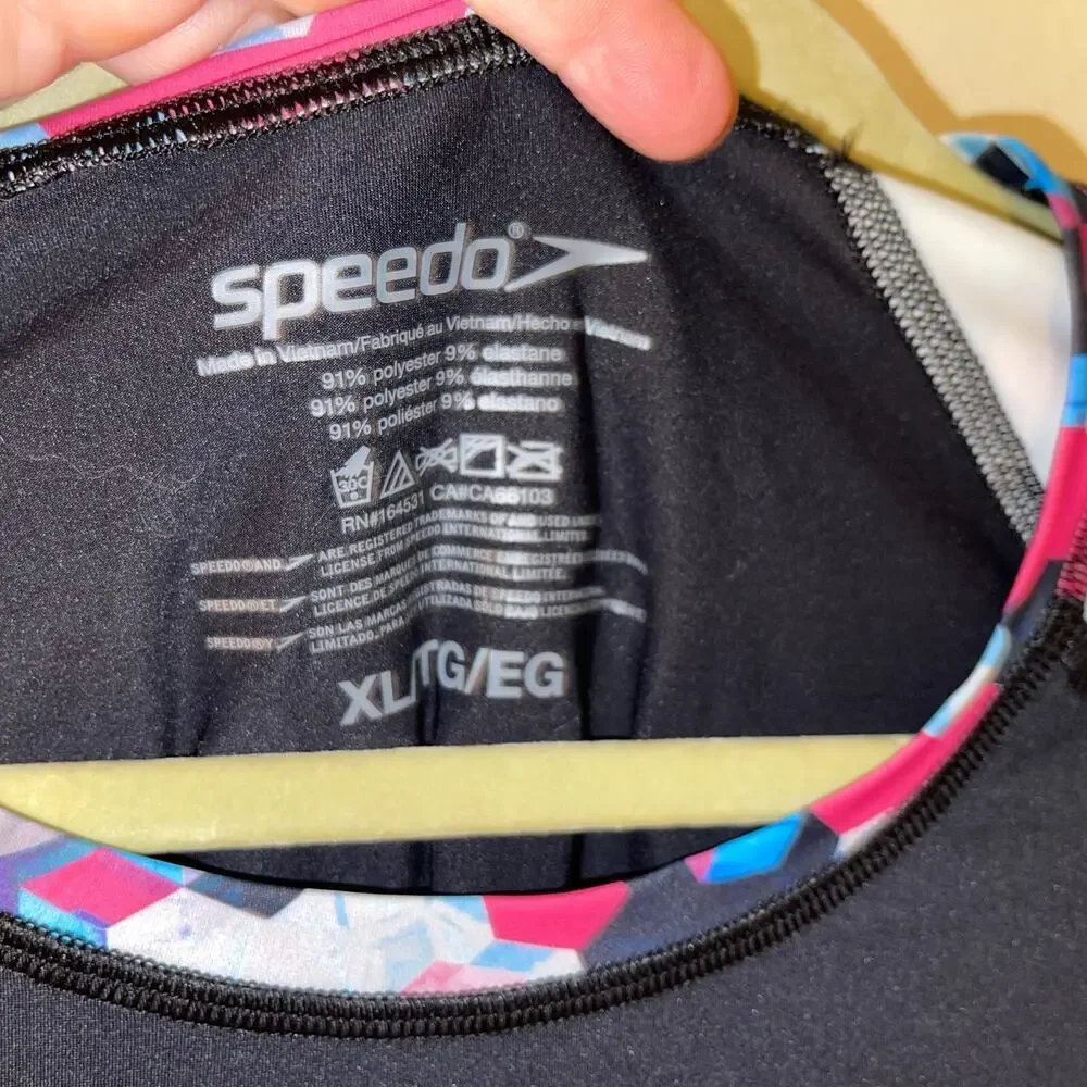 Speedo Women's Long Sleeve Printed Rashguard Pink Size XL - Picture 8 of 8